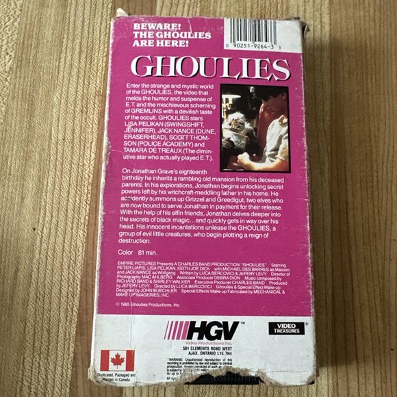 Ghoulies (VHS, 1985, Vestron) Peter Liapis, Lisa Pelikan - Picture 8 of 12